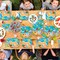 96Pcs Beach Party Supplies Summer Pool Party Paper Plates Napkins Forks Set